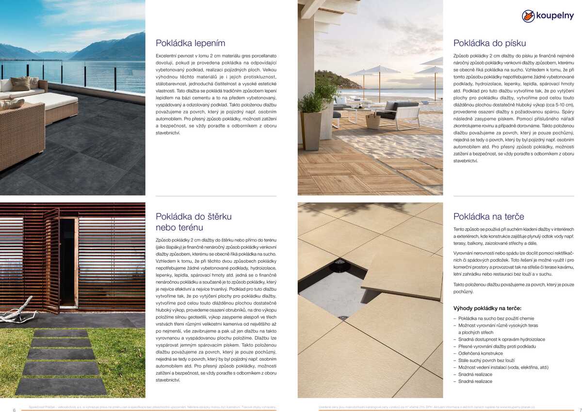 Koupelny Ptáček katalog venkovní dlažby strana 4