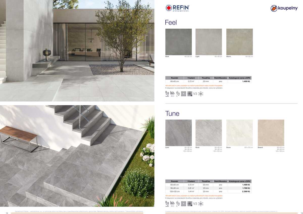 Koupelny Ptáček katalog venkovní dlažby strana 8