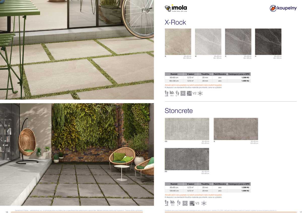 Koupelny Ptáček katalog venkovní dlažby strana 9