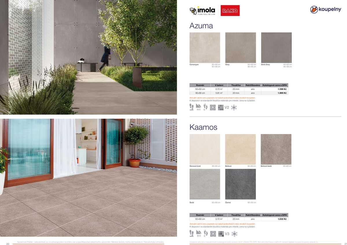 Koupelny Ptáček katalog venkovní dlažby strana 11