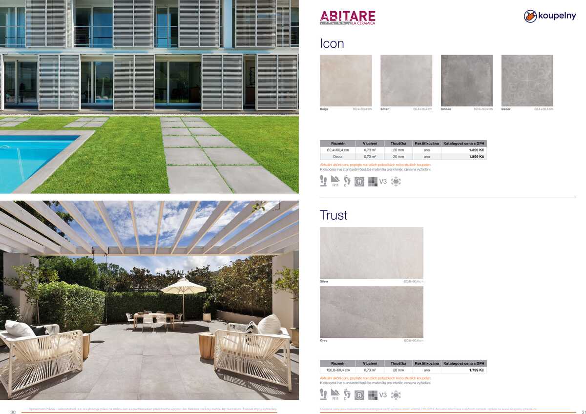 Koupelny Ptáček katalog venkovní dlažby strana 16