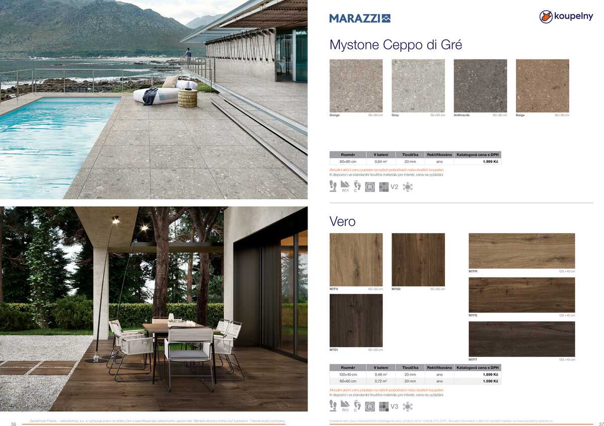Koupelny Ptáček katalog venkovní dlažby strana 19