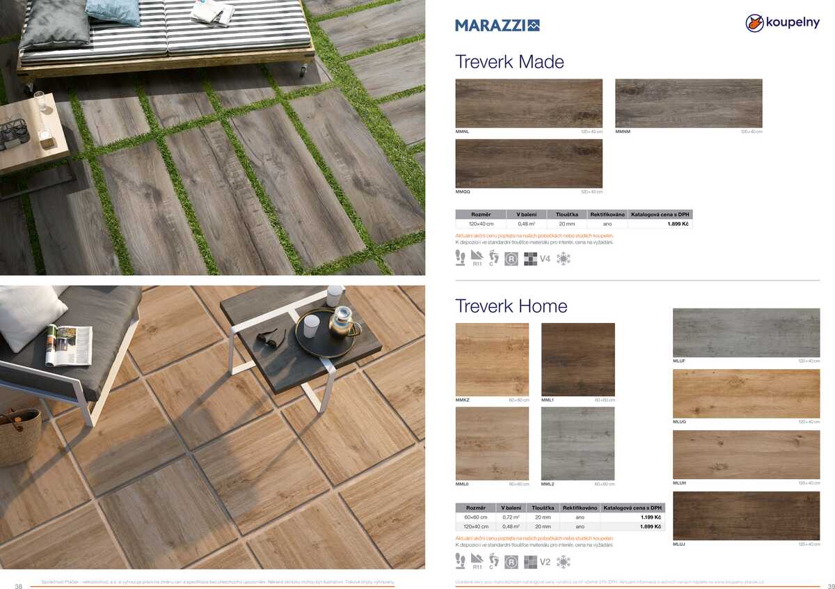 Koupelny Ptáček katalog venkovní dlažby strana 20