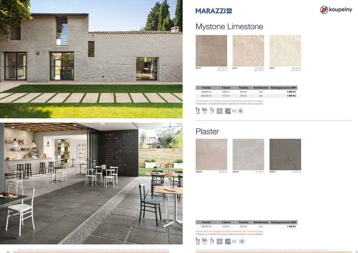 Koupelny Ptáček katalog venkovní dlažby strana 21