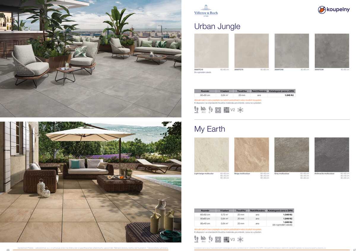 Koupelny Ptáček katalog venkovní dlažby strana 24