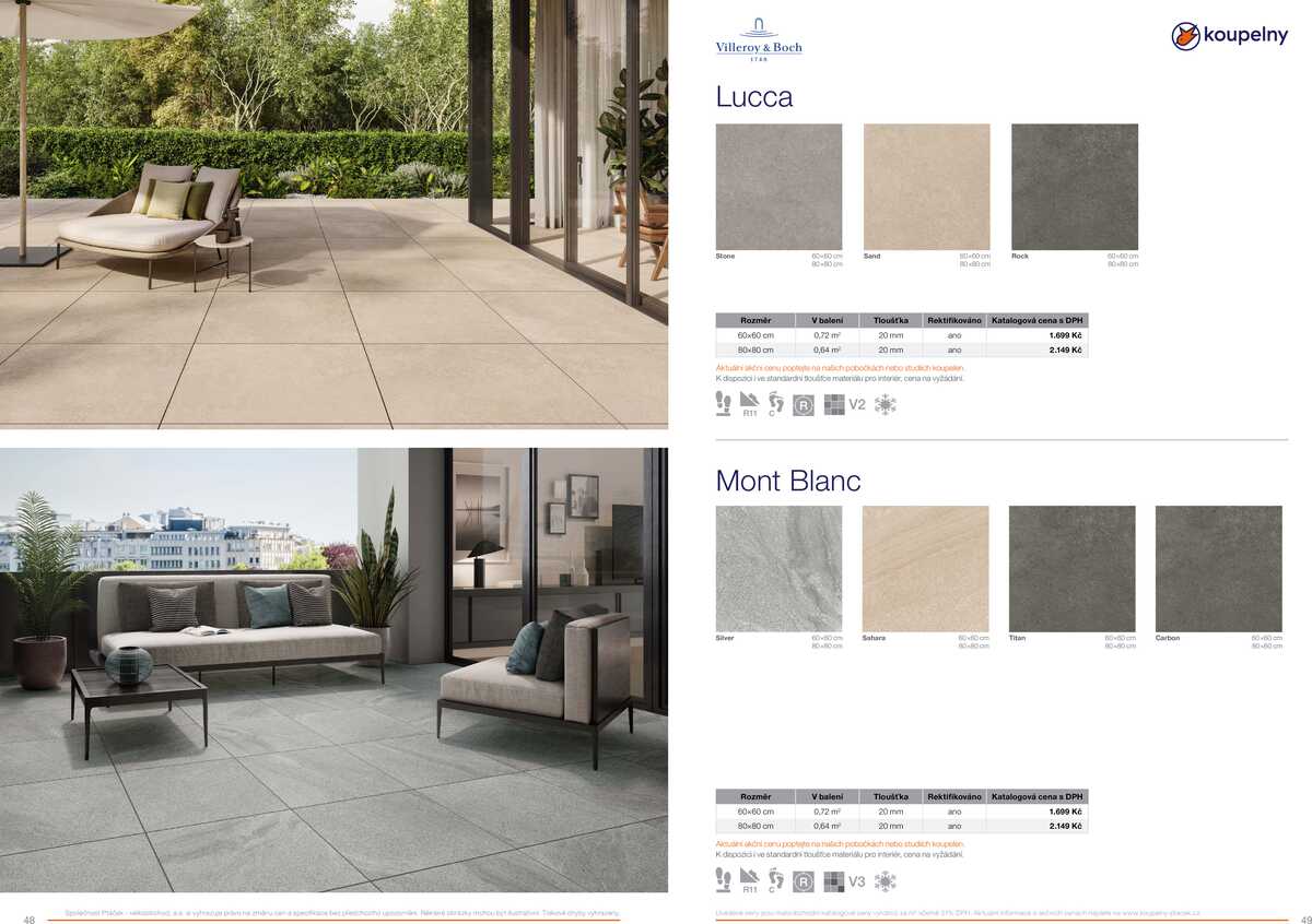 Koupelny Ptáček katalog venkovní dlažby strana 25