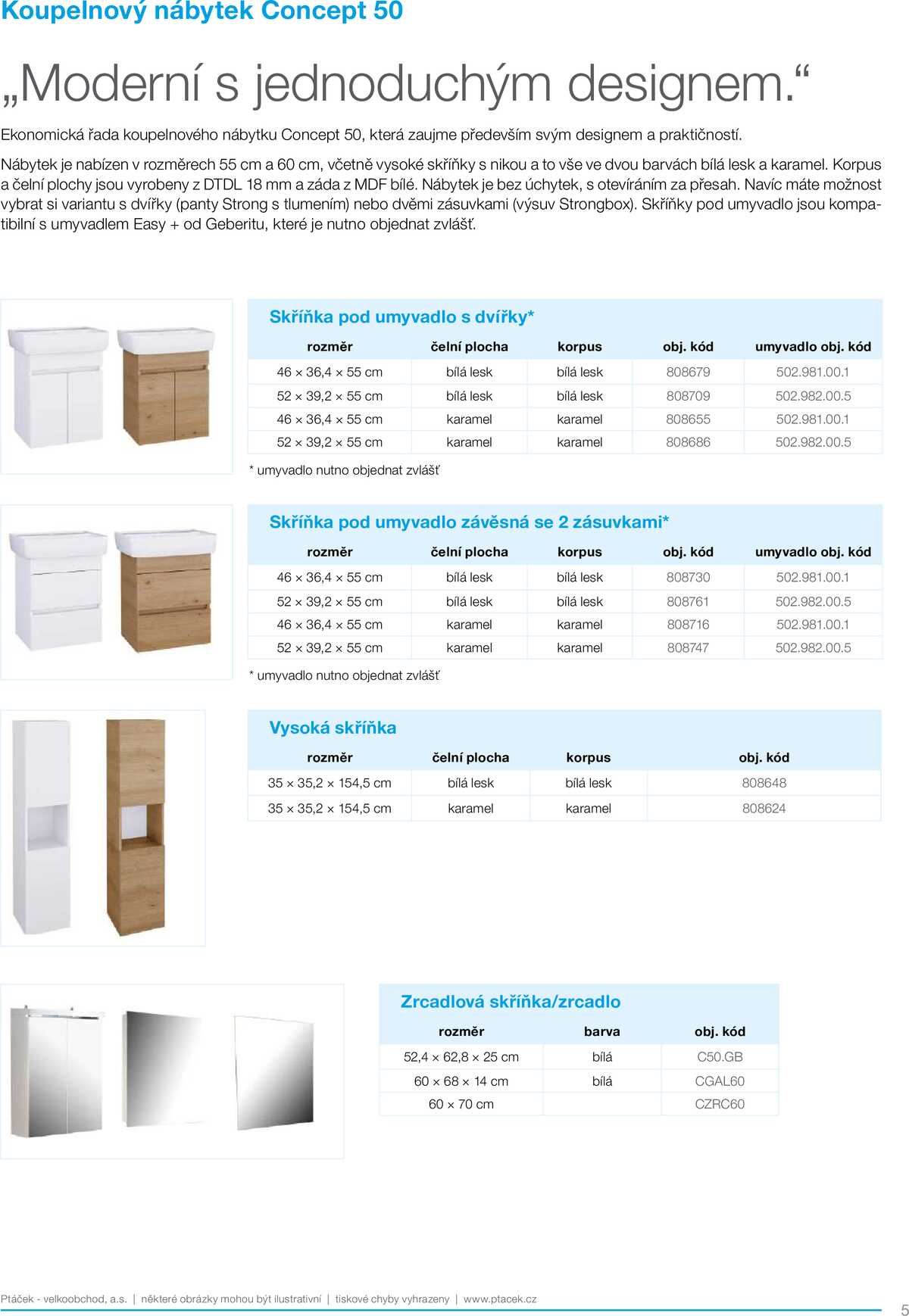 Koupelny Ptáček katalog koupelnový nábytek strana 5