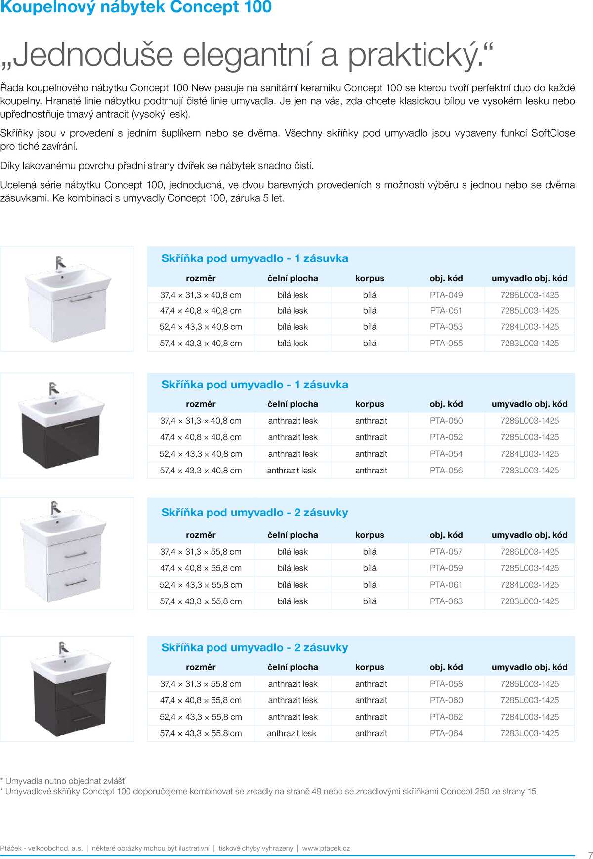 Koupelny Ptáček katalog koupelnový nábytek strana 7