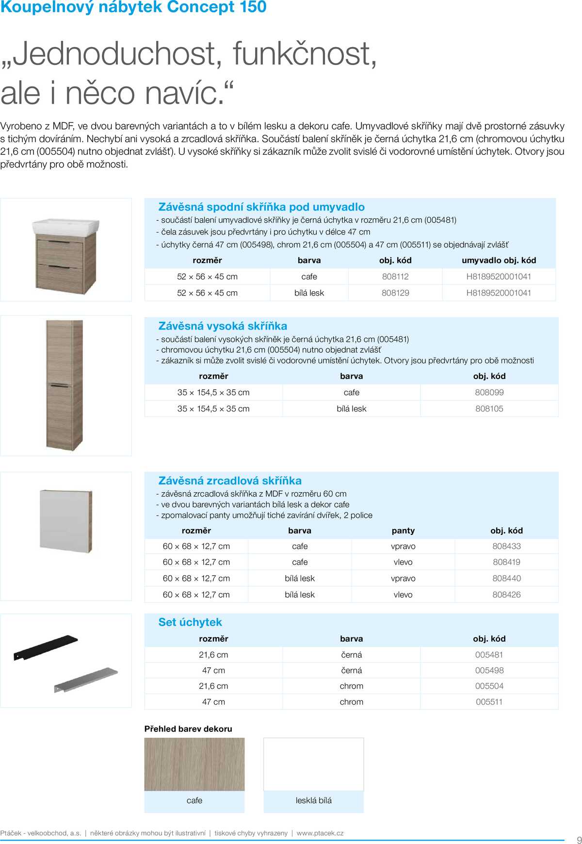 Koupelny Ptáček katalog koupelnový nábytek strana 9