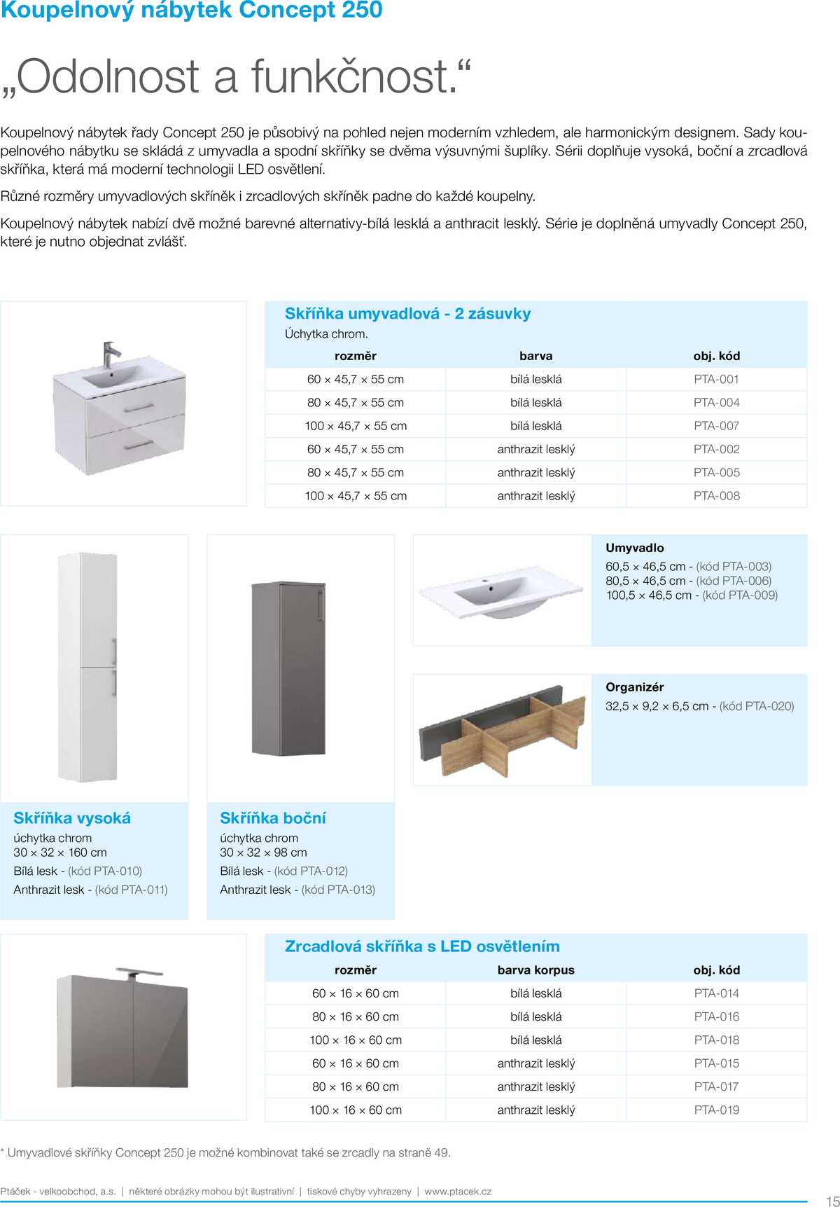 Koupelny Ptáček katalog koupelnový nábytek strana 15