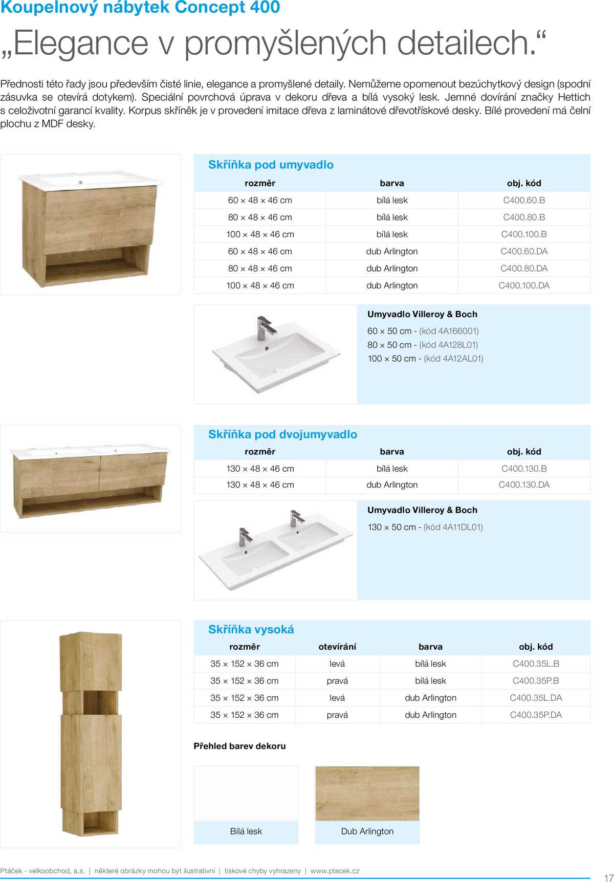 Koupelny Ptáček katalog koupelnový nábytek strana 17
