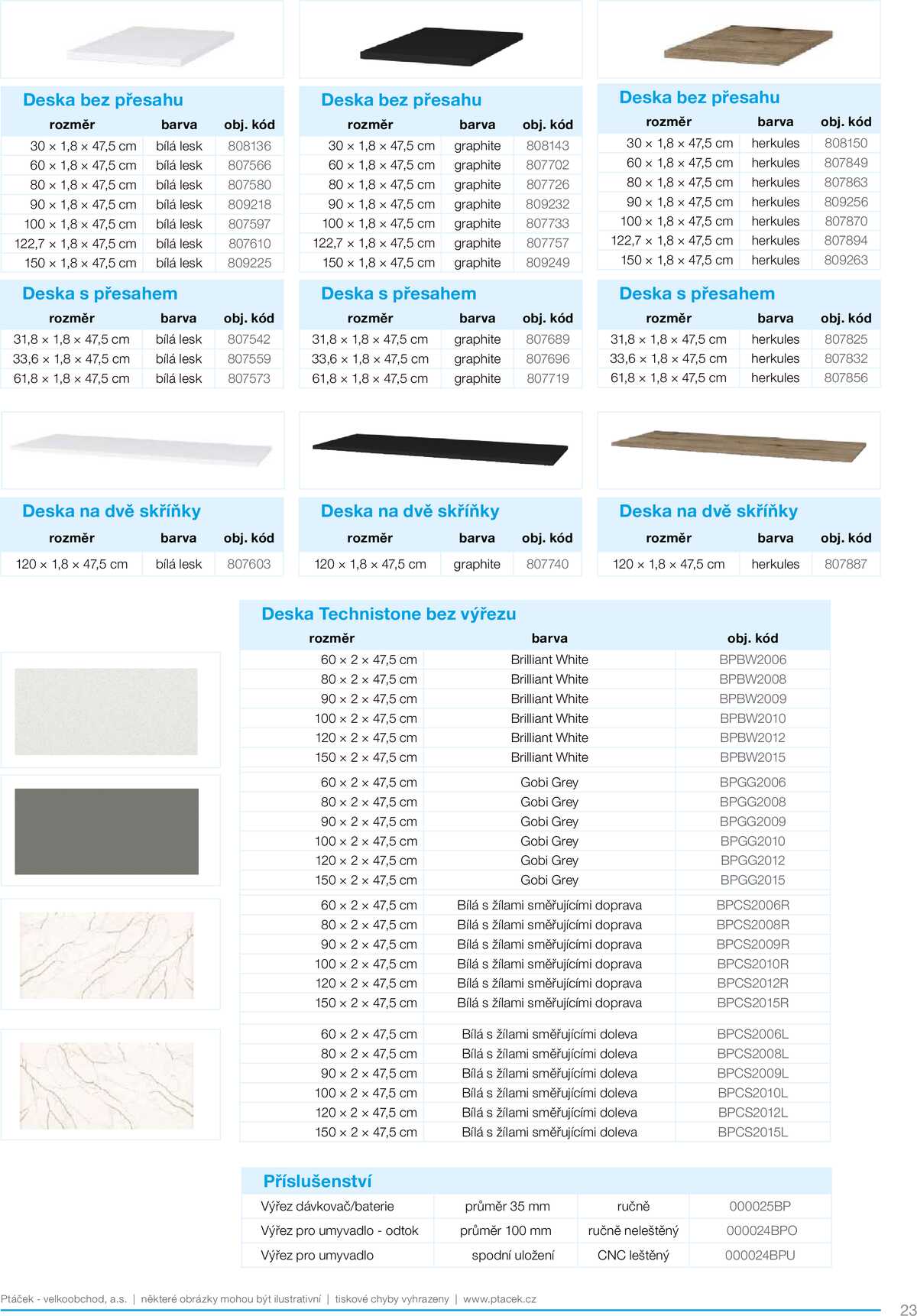 Koupelny Ptáček katalog koupelnový nábytek strana 23