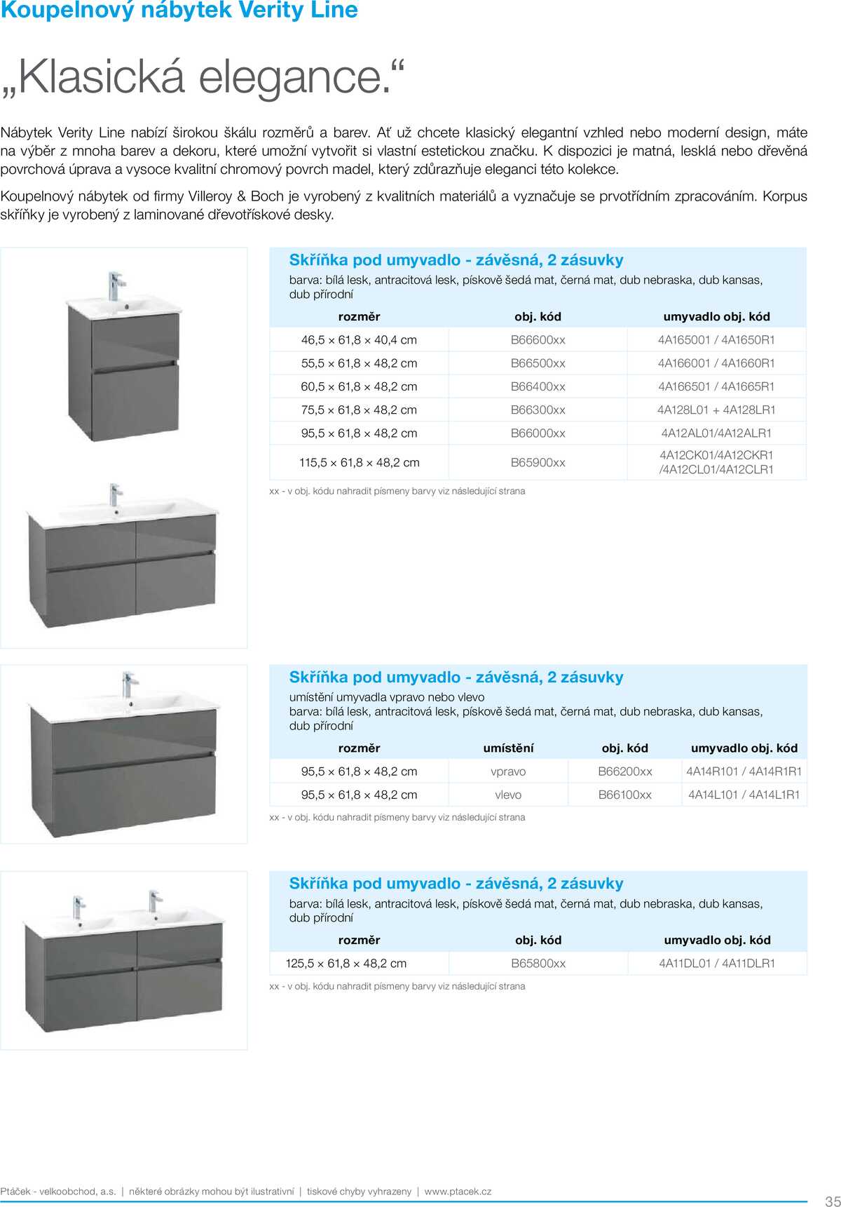 Koupelny Ptáček katalog koupelnový nábytek strana 35