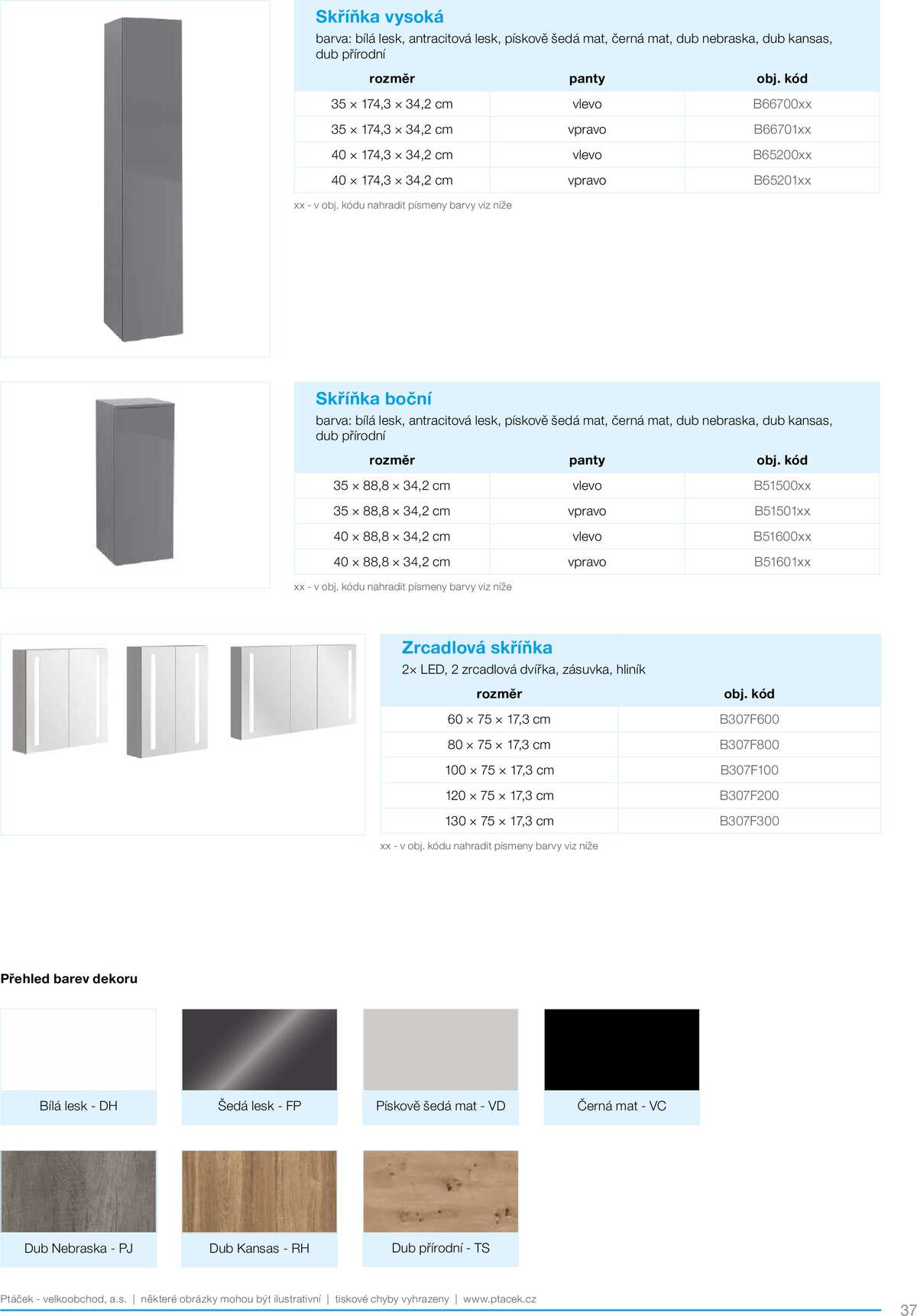 Koupelny Ptáček katalog koupelnový nábytek strana 37