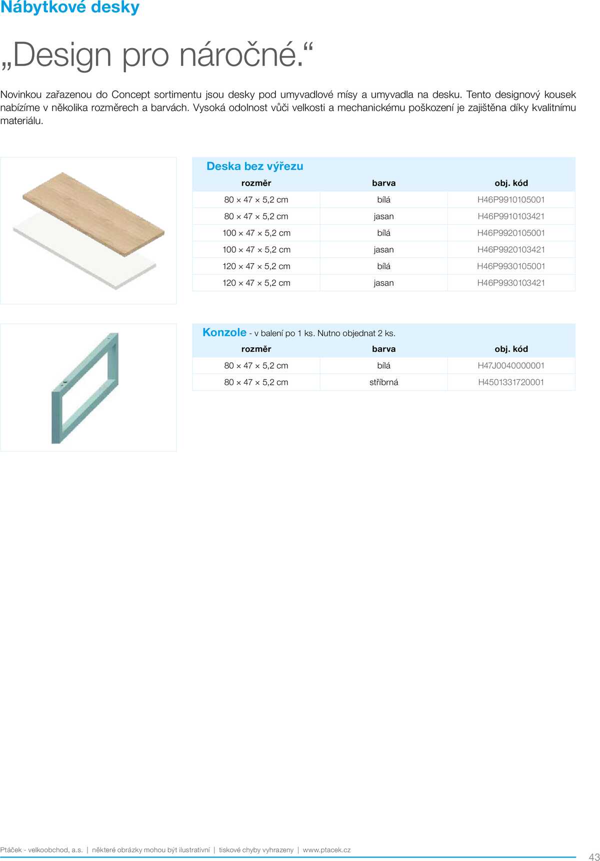Koupelny Ptáček katalog koupelnový nábytek strana 43
