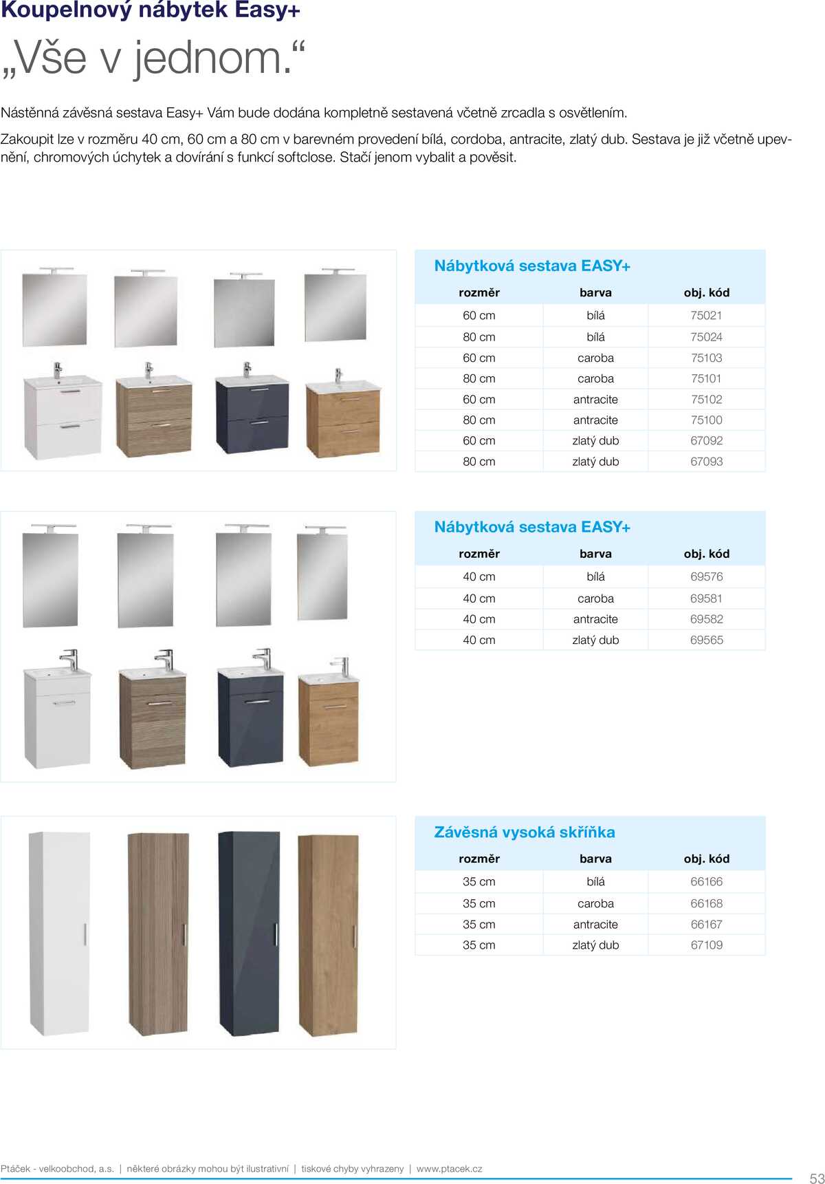 Koupelny Ptáček katalog koupelnový nábytek strana 53