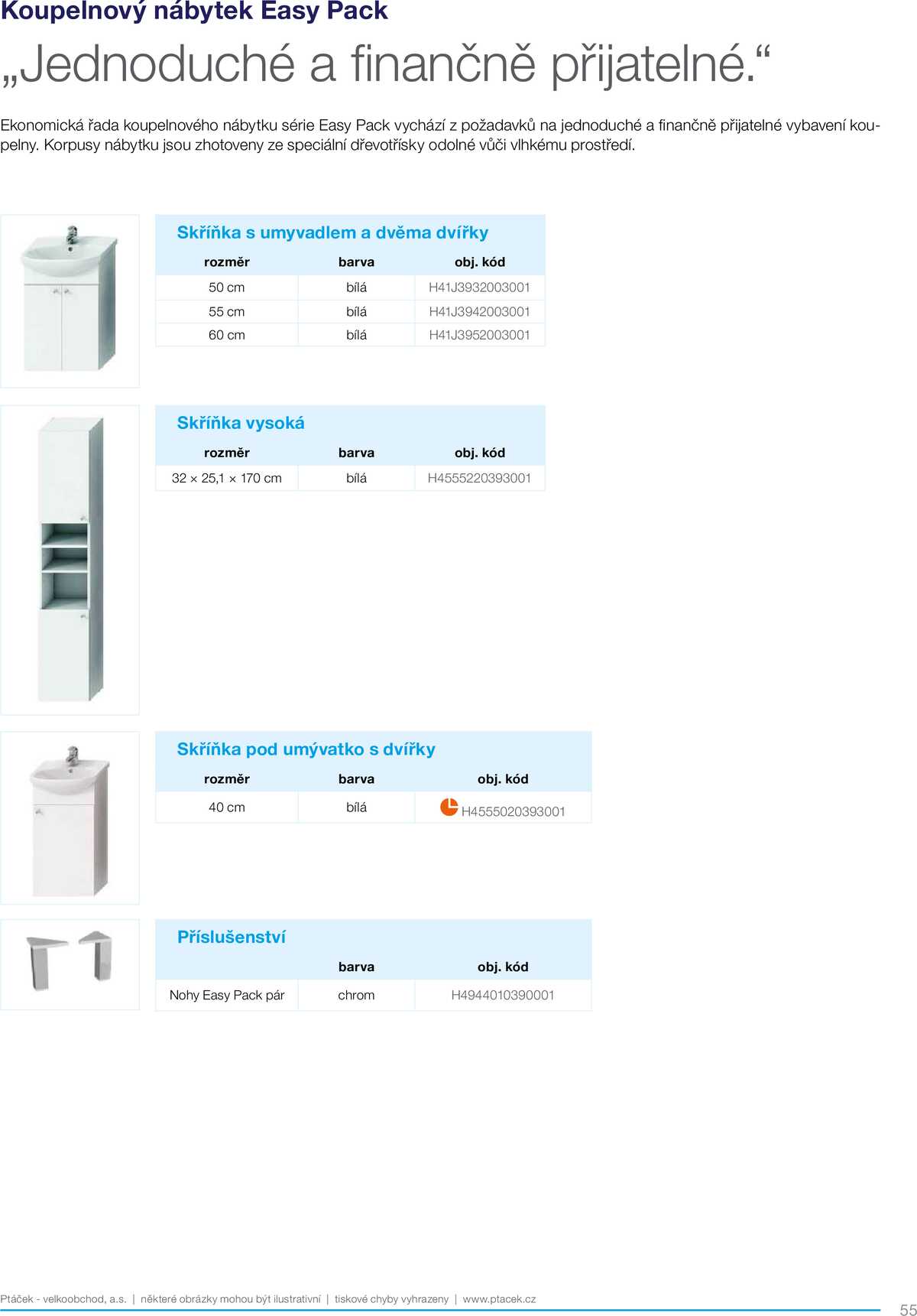Koupelny Ptáček katalog koupelnový nábytek strana 55
