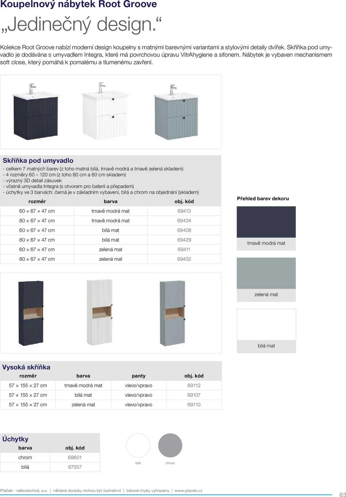 Koupelny Ptáček katalog koupelnový nábytek strana 63