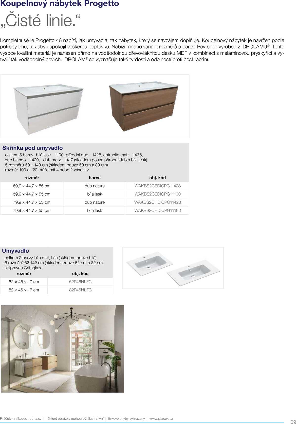 Koupelny Ptáček katalog koupelnový nábytek strana 69