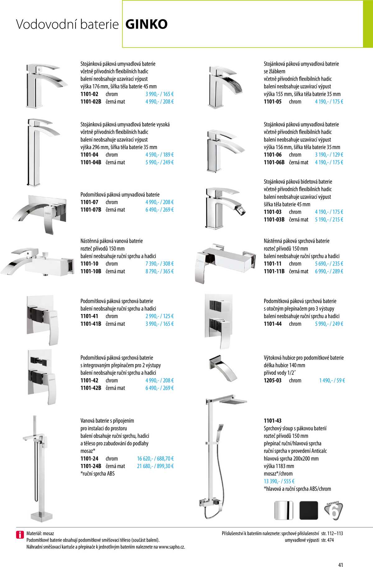 Sapho koupelny Inspirace II. strana 38