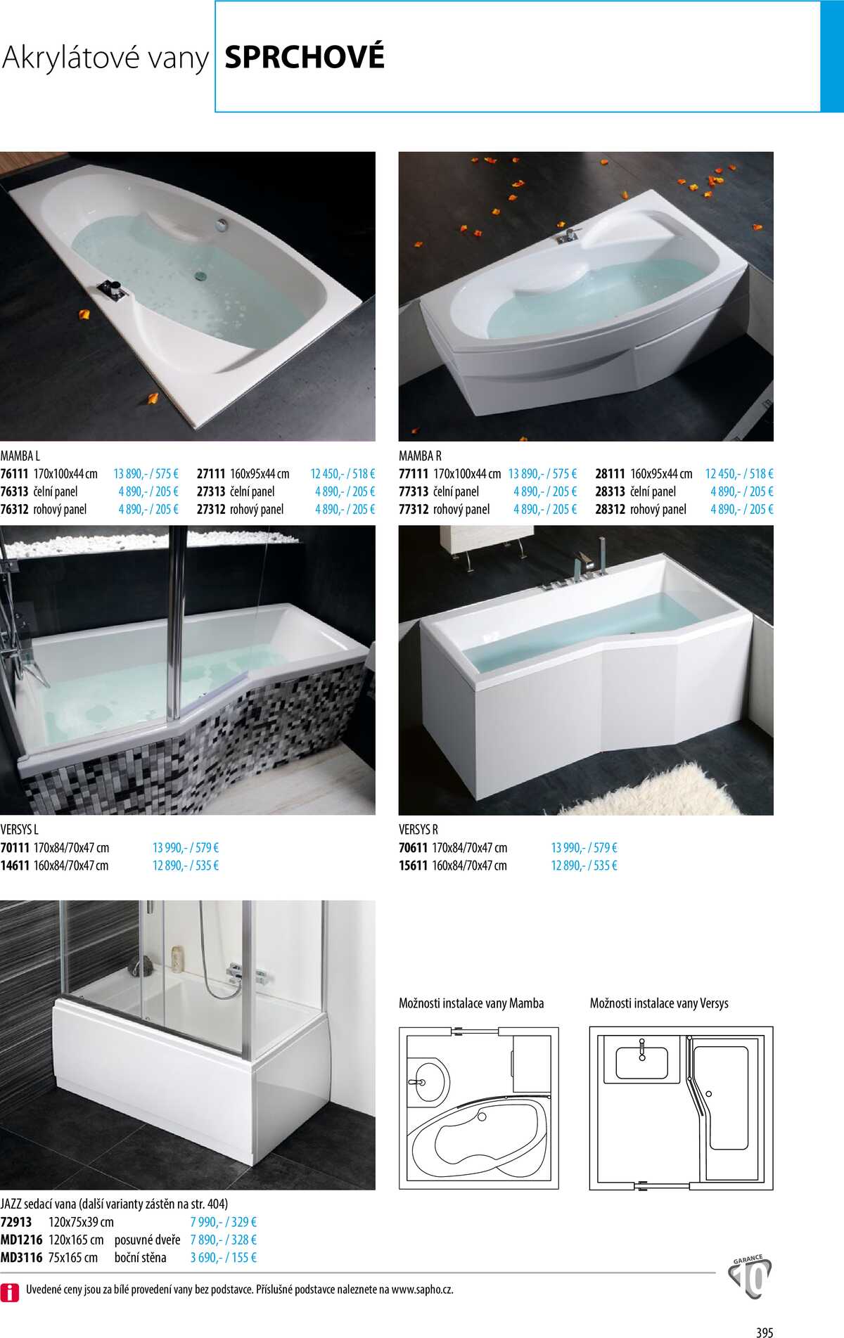 Sapho koupelny Inspirace II. strana 392