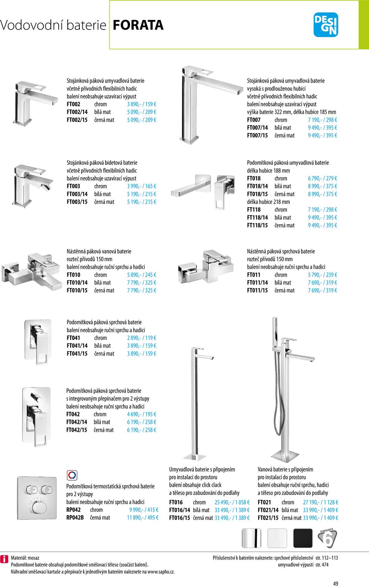 Sapho koupelny Inspirace II. strana 46