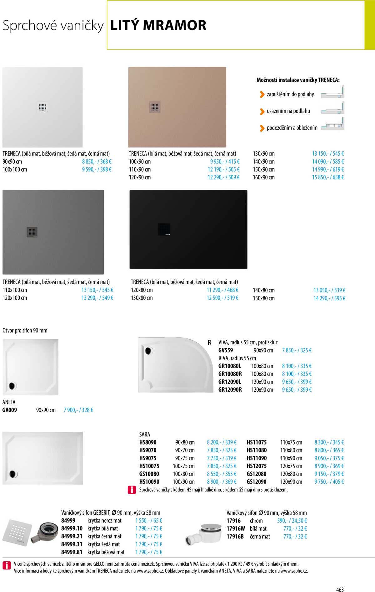 Sapho koupelny Inspirace II. strana 460