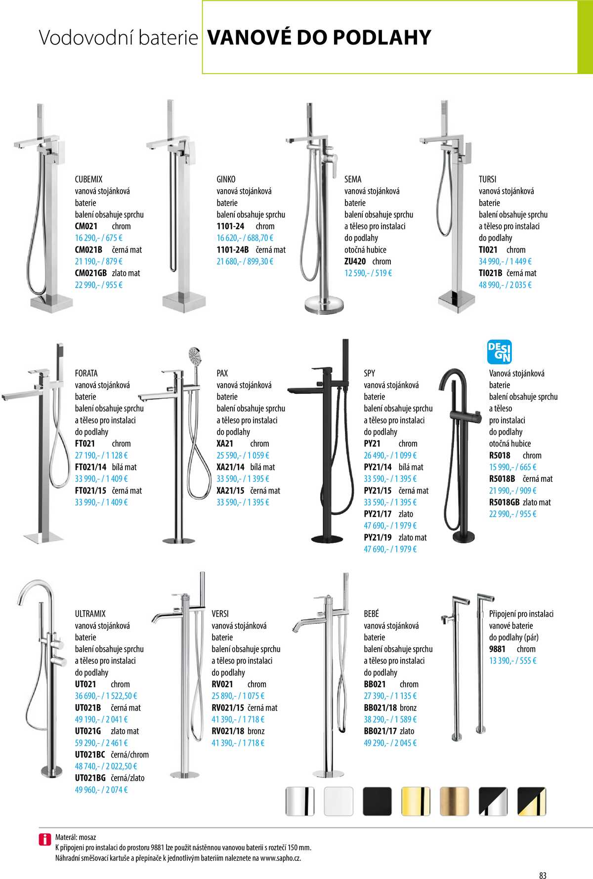 Sapho koupelny Inspirace II. strana 80