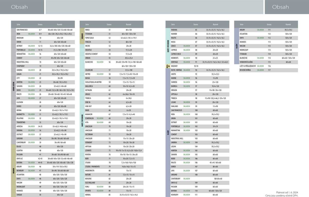 Sapho koupelny Obklady a dlažby strana 2