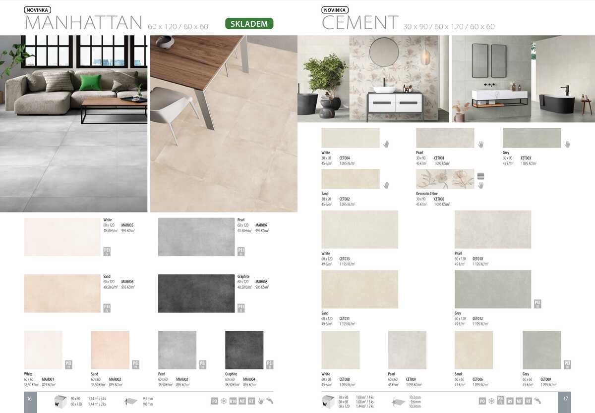 Sapho koupelny Obklady a dlažby strana 9