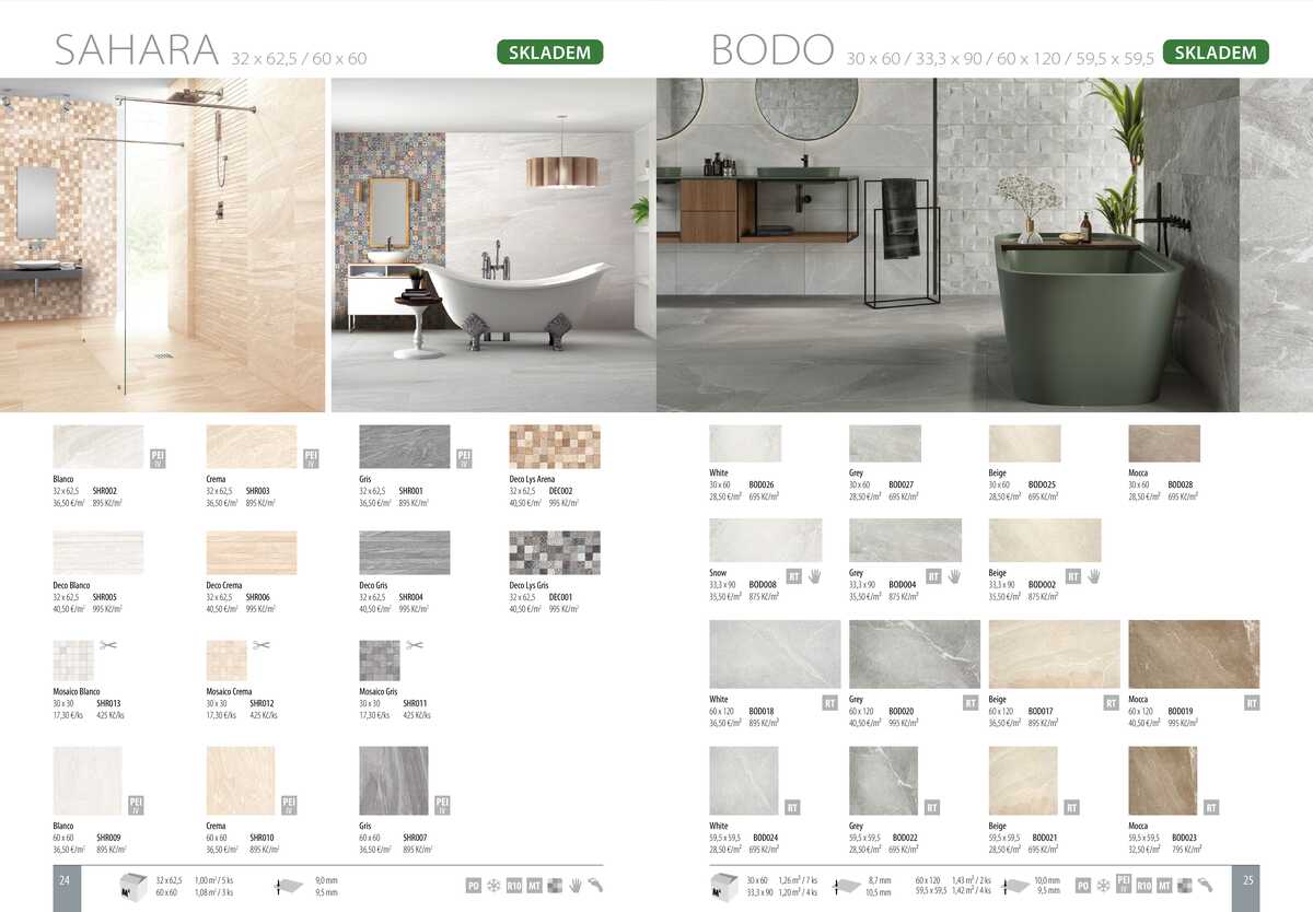 Sapho koupelny Obklady a dlažby strana 13