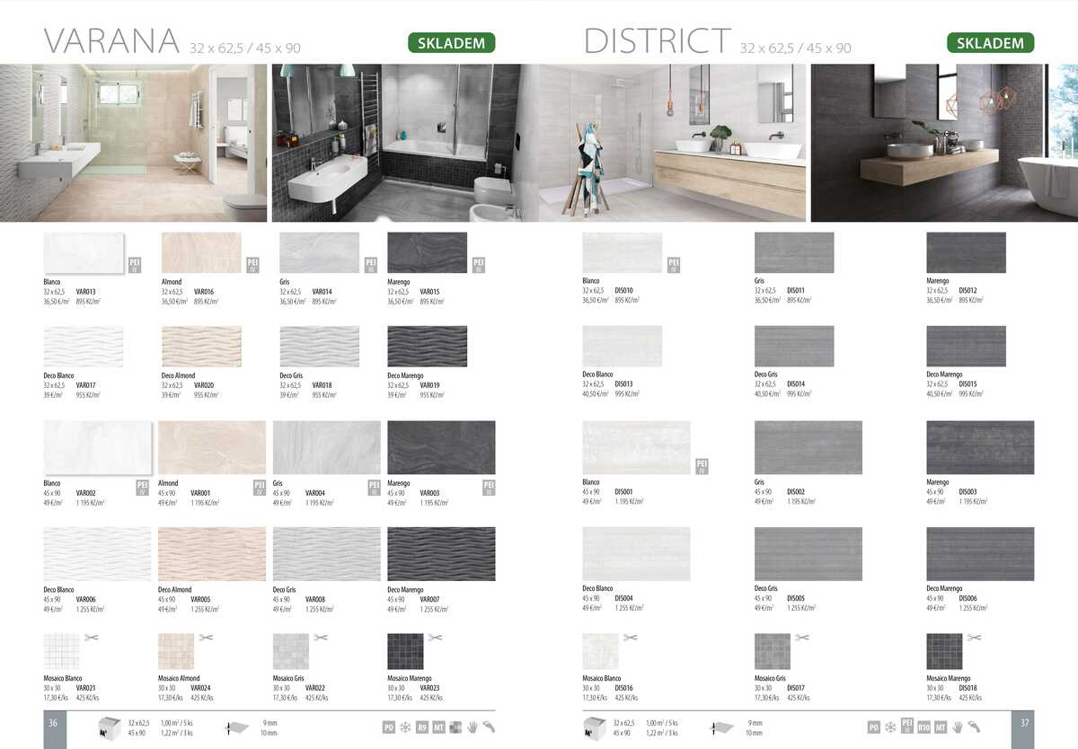 Sapho koupelny Obklady a dlažby strana 19