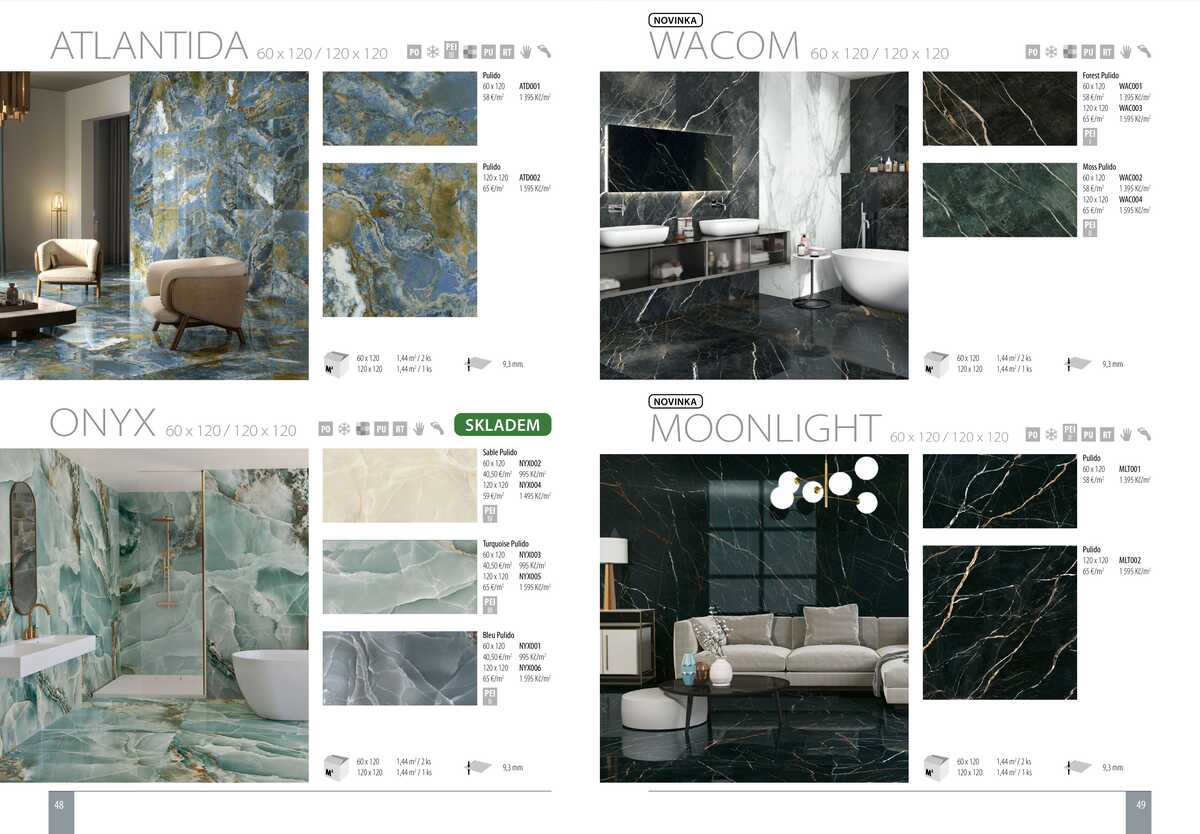 Sapho koupelny Obklady a dlažby strana 25