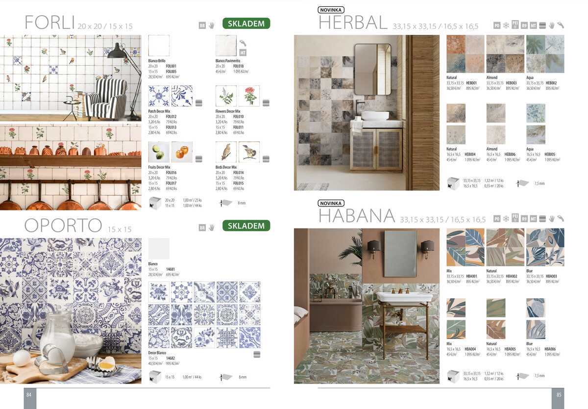 Sapho koupelny Obklady a dlažby strana 43