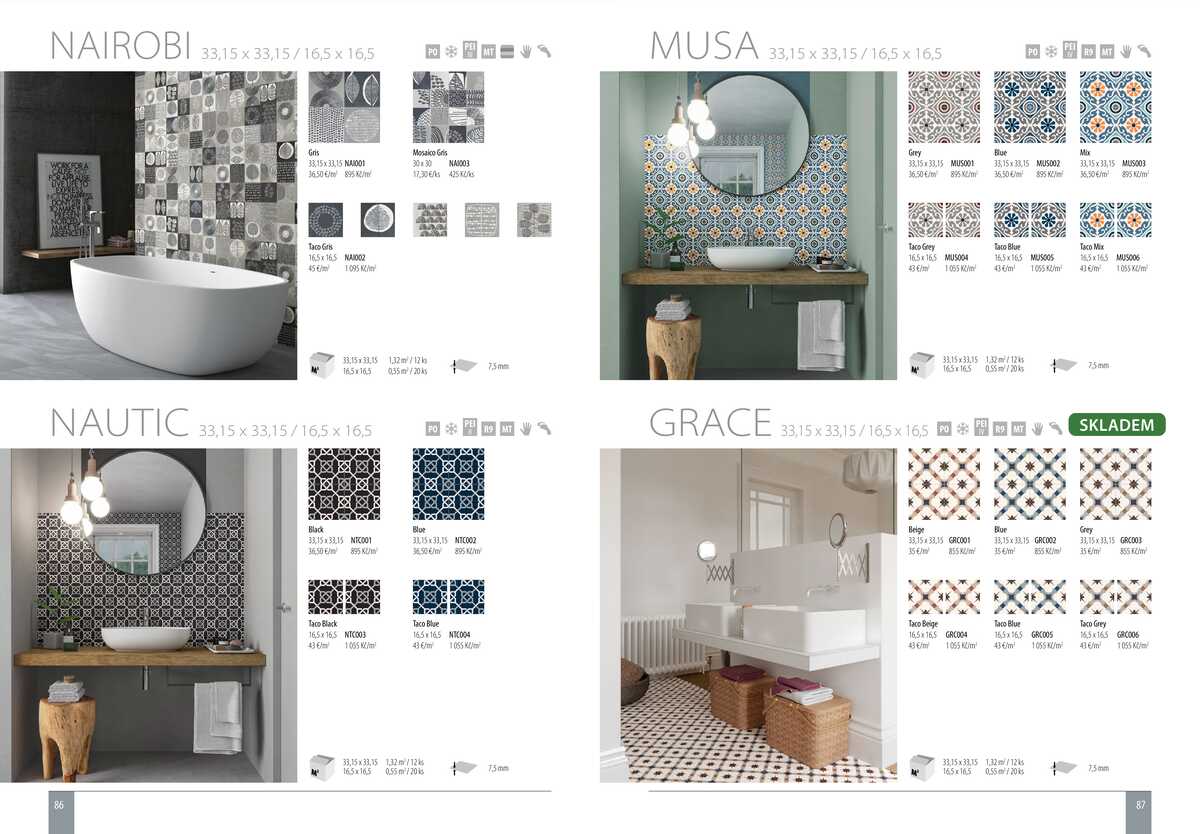 Sapho koupelny Obklady a dlažby strana 44