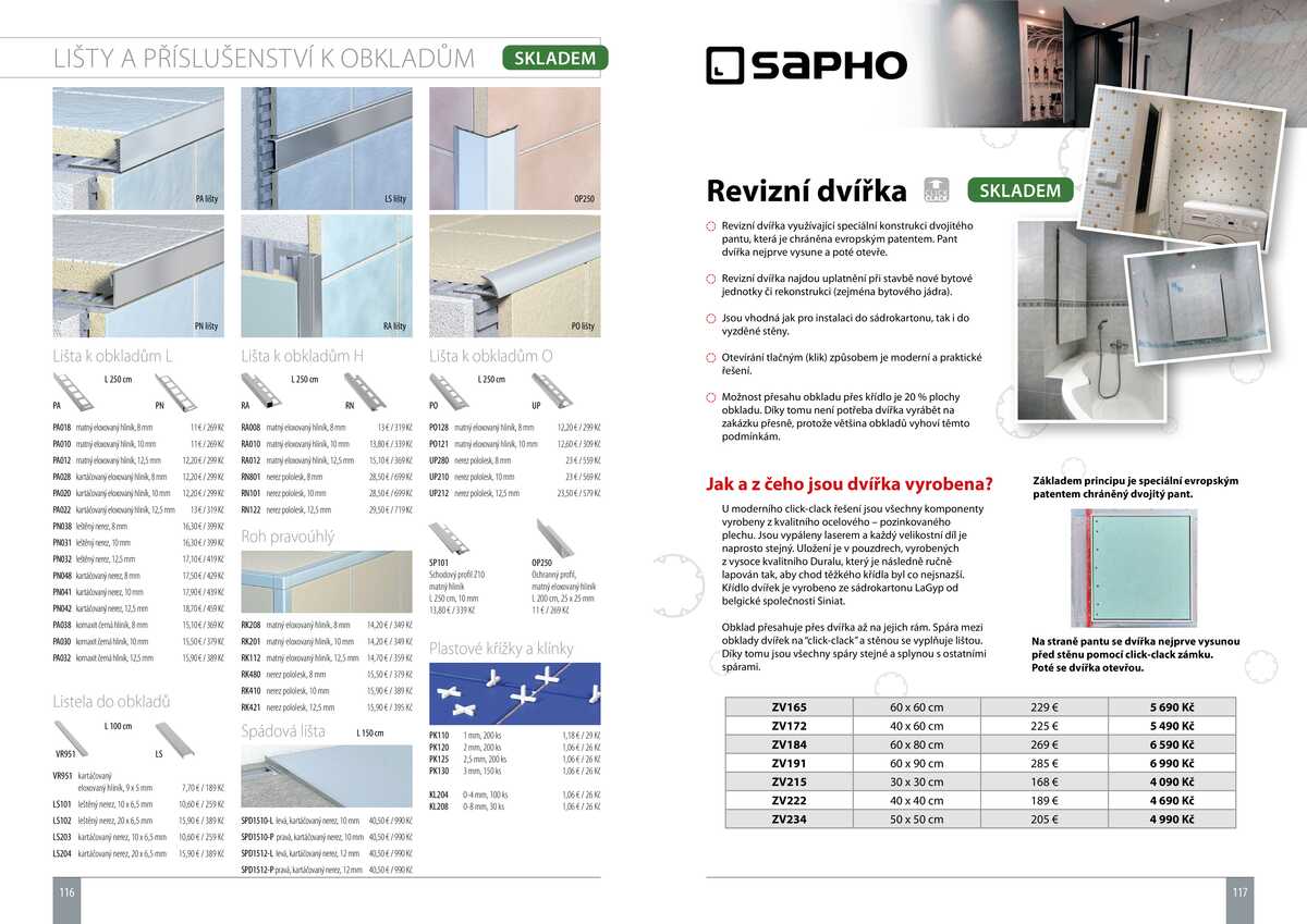Sapho koupelny Obklady a dlažby strana 59