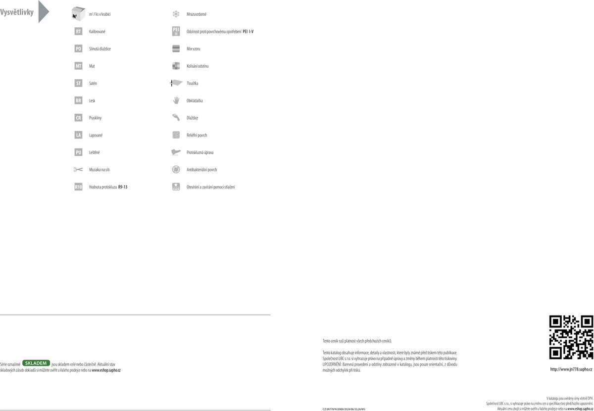 Sapho koupelny Obklady a dlažby strana 60