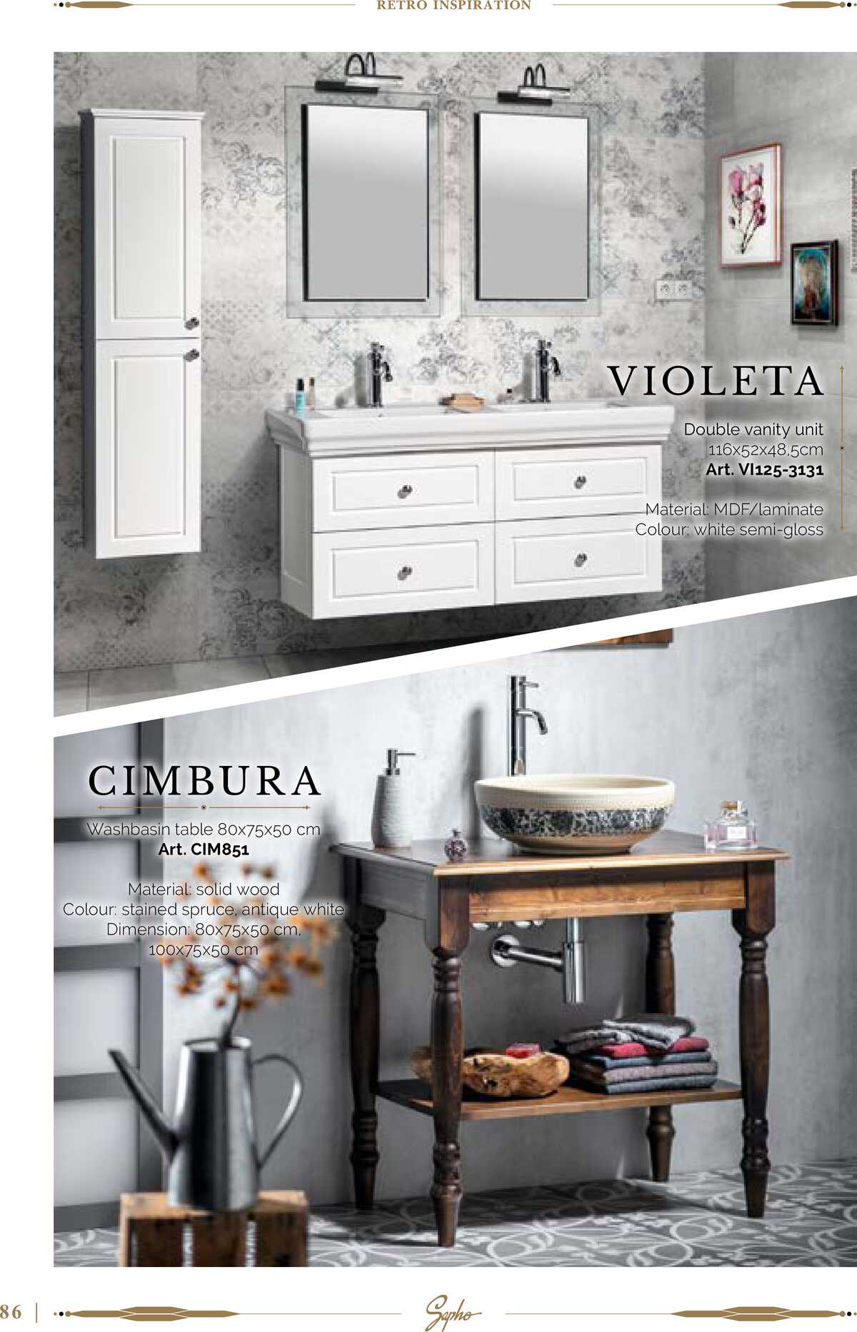 Sapho koupelny Retro koupelny strana 86