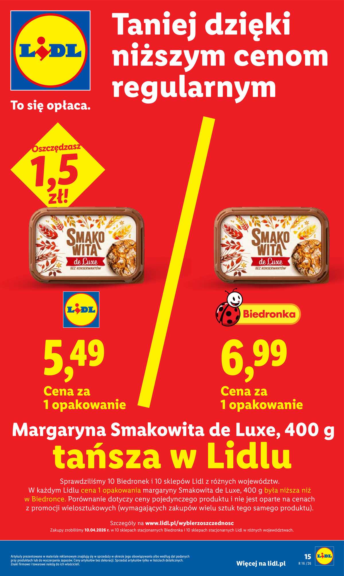 Leták Lidl Polsko 16.4.-18.4.2026 - Zpravodaj platný od 16.04 do 18.04 strana 15