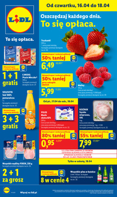 Leták Lidl Polsko 16.4.-18.4.2026 - Zpravodaj platný od 16.04 do 18.04