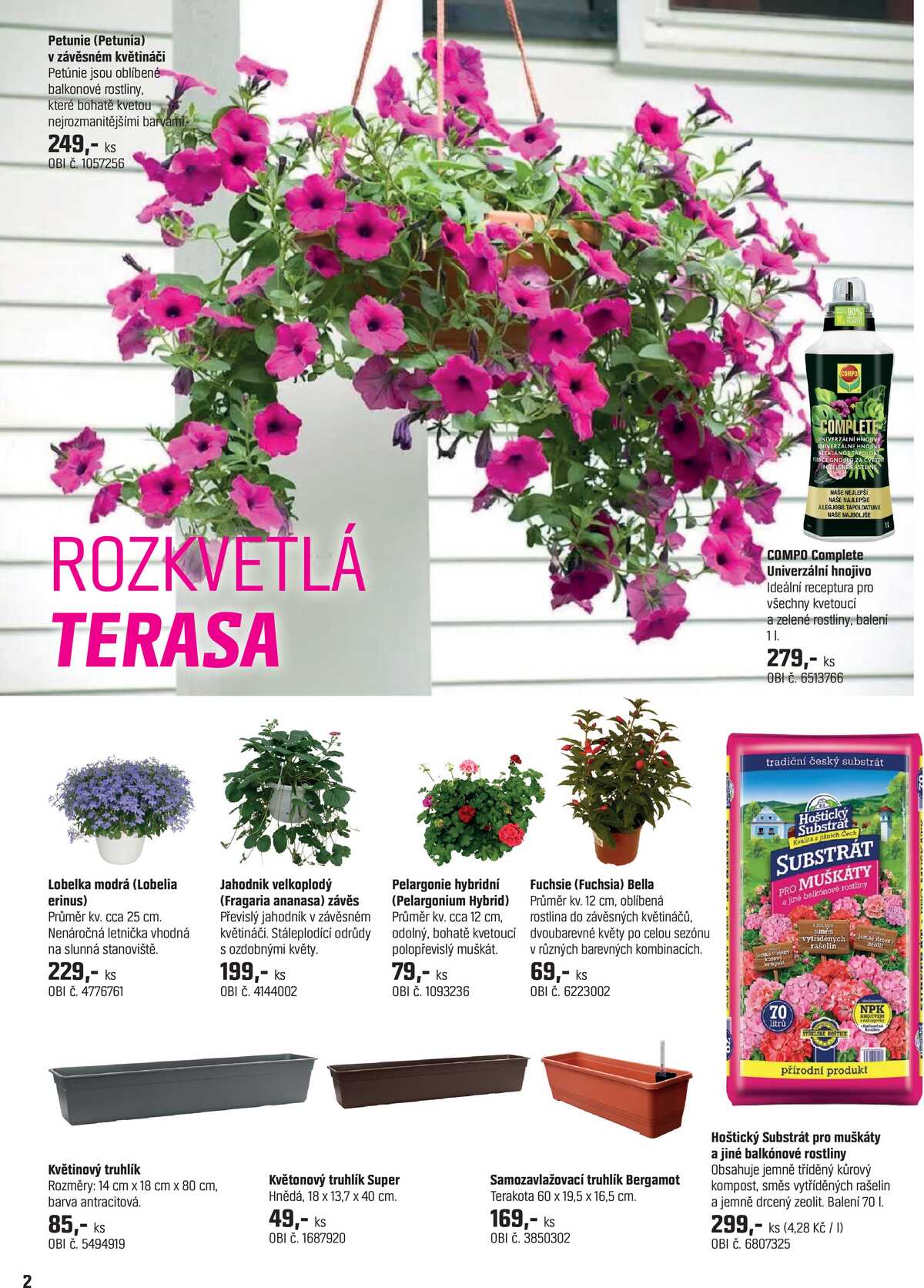 OBI Magazín rostlin od 15.4. do 14.5.2026 strana 2