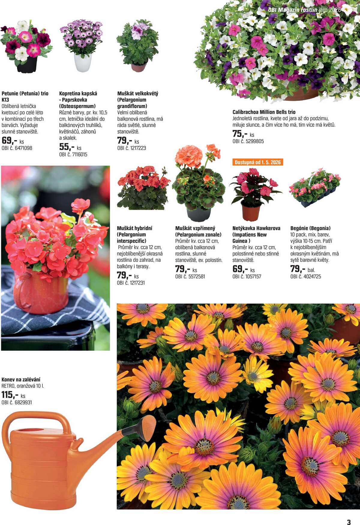 OBI Magazín rostlin od 15.4. do 14.5.2026 strana 3