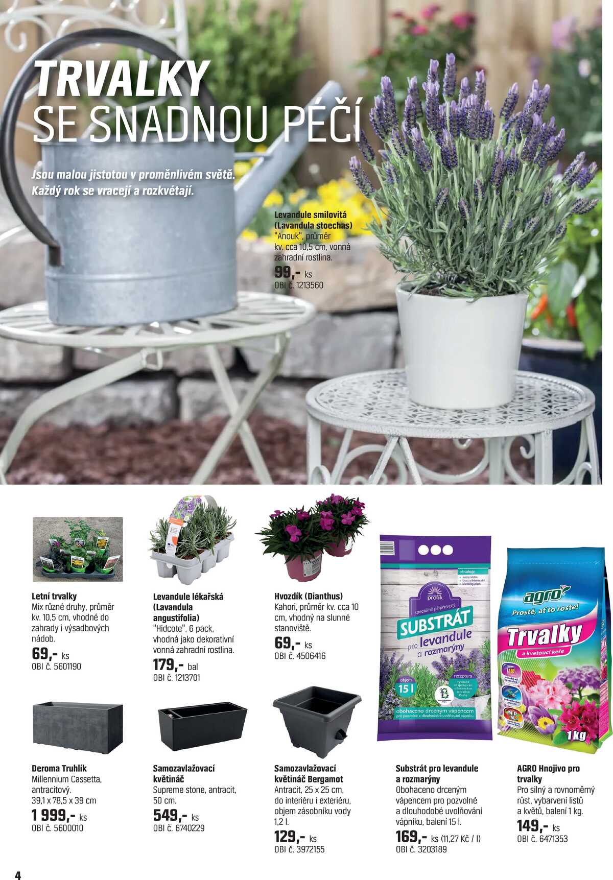 OBI Magazín rostlin od 15.4. do 14.5.2026 strana 4