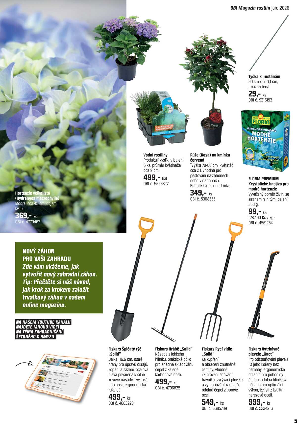 OBI Magazín rostlin od 15.4. do 14.5.2026 strana 5
