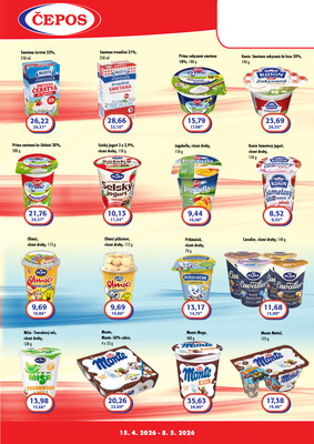 ČEPOS - Česká potravinářská obchodní a.s. letáky