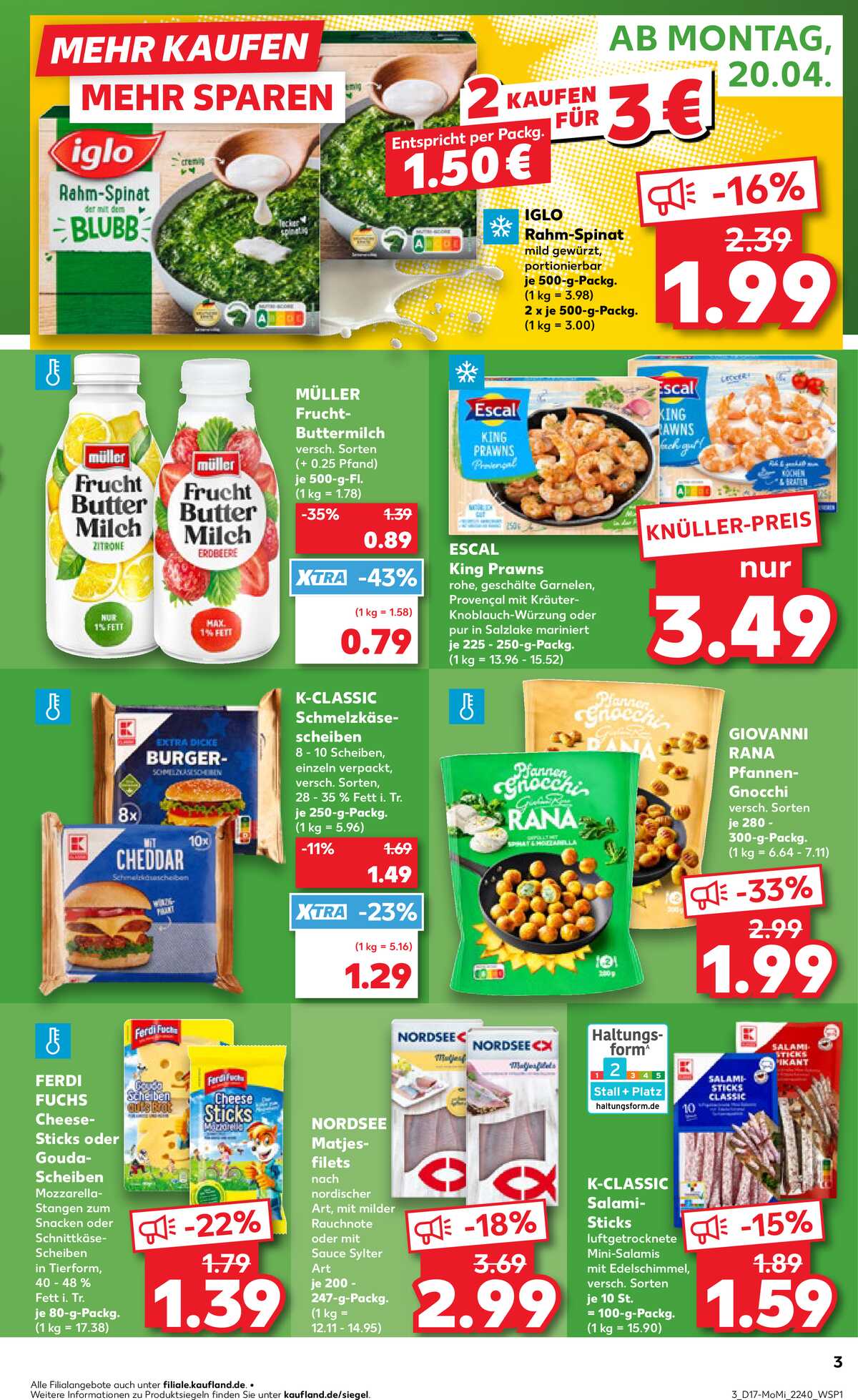 Leták Kaufland Německo 20.4.-22.4.2026 strana 3