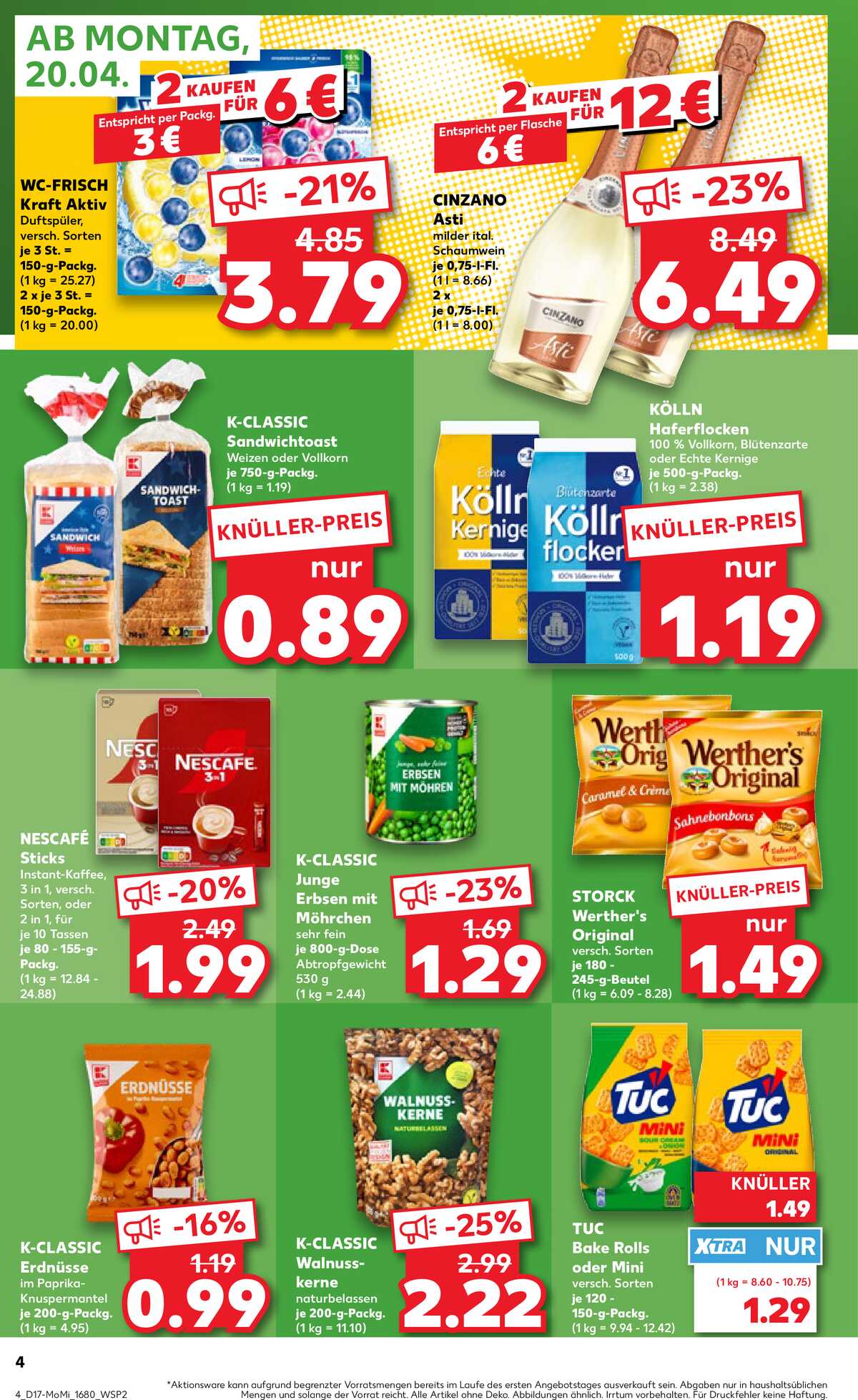 Leták Kaufland Německo 20.4.-22.4.2026 strana 4