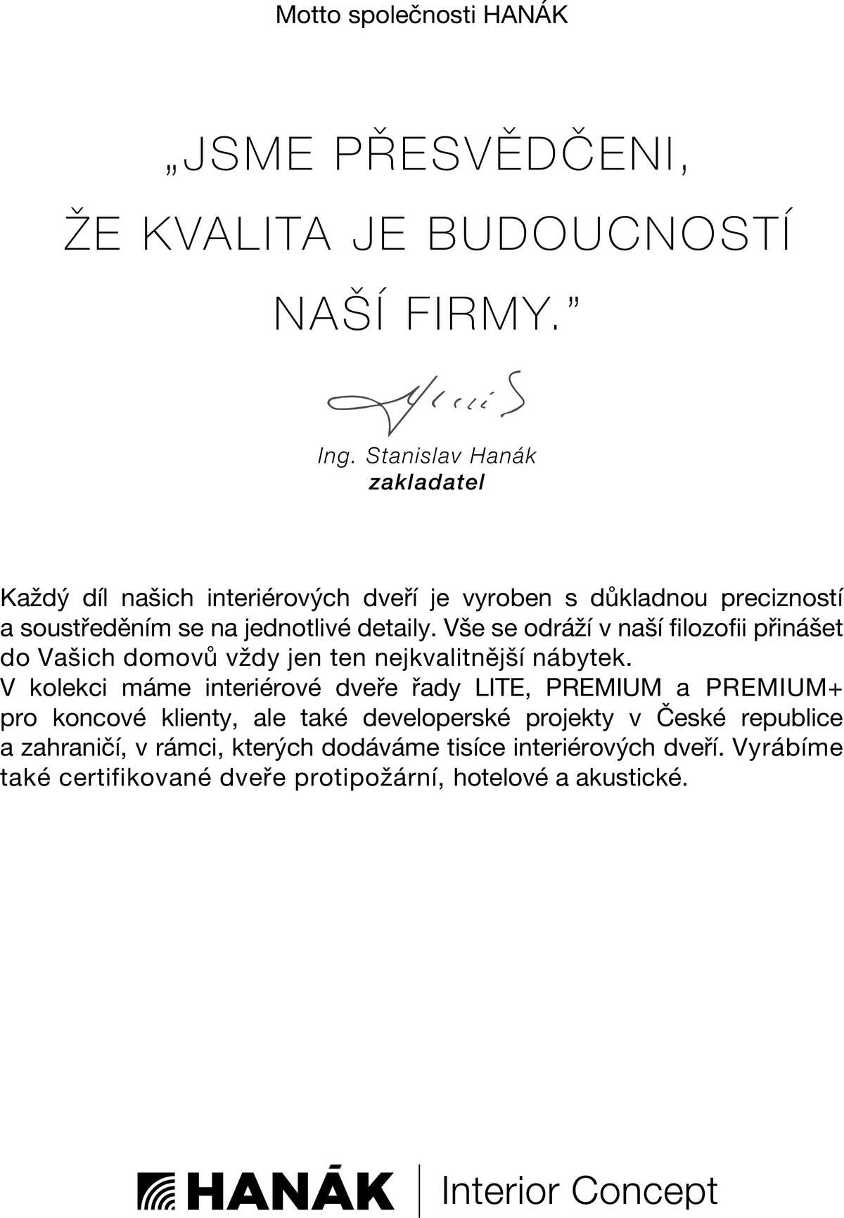 Kuchyně Hanák Interiérové dveře argumenty  strana 3