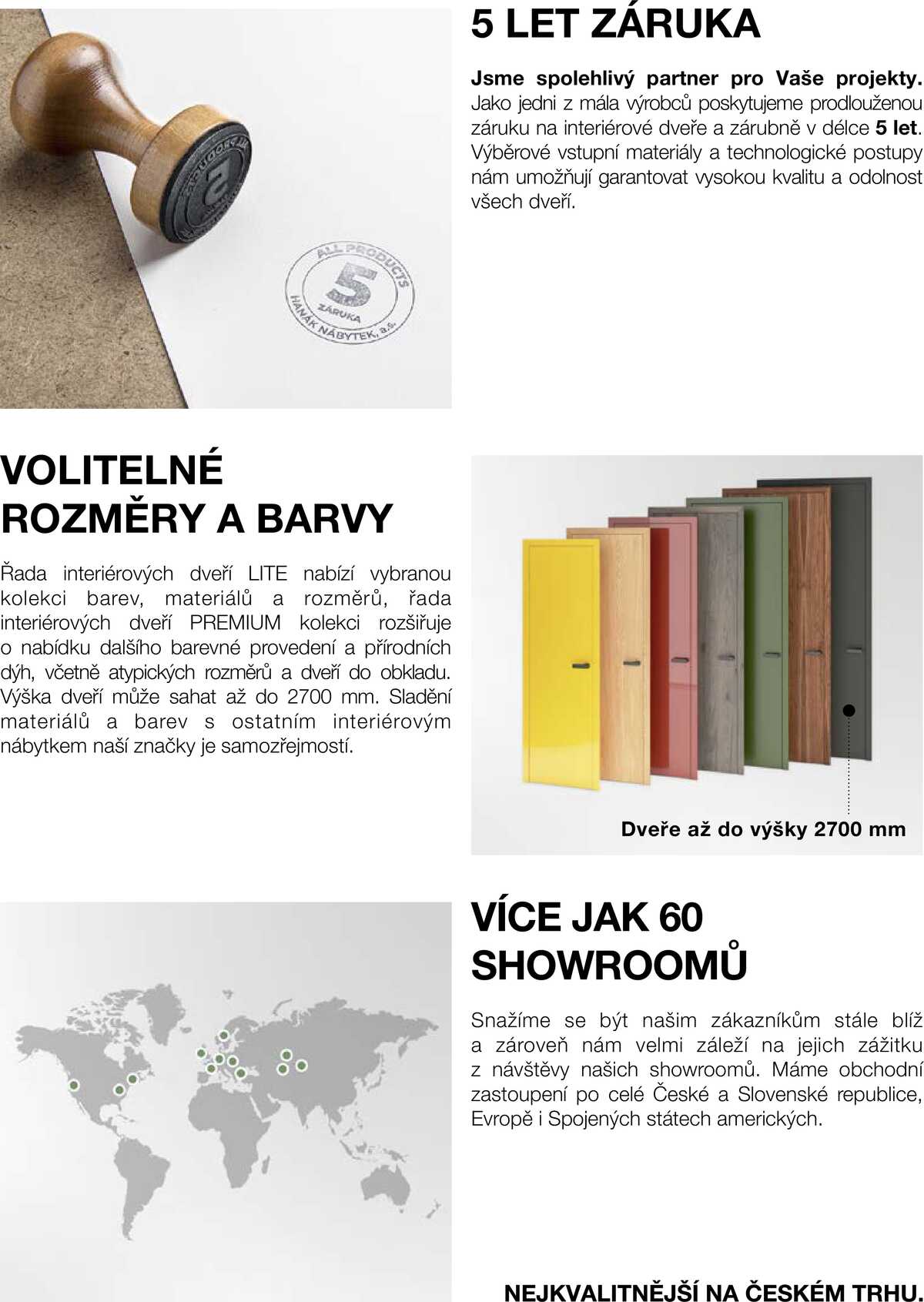 Kuchyně Hanák Interiérové dveře argumenty  strana 43