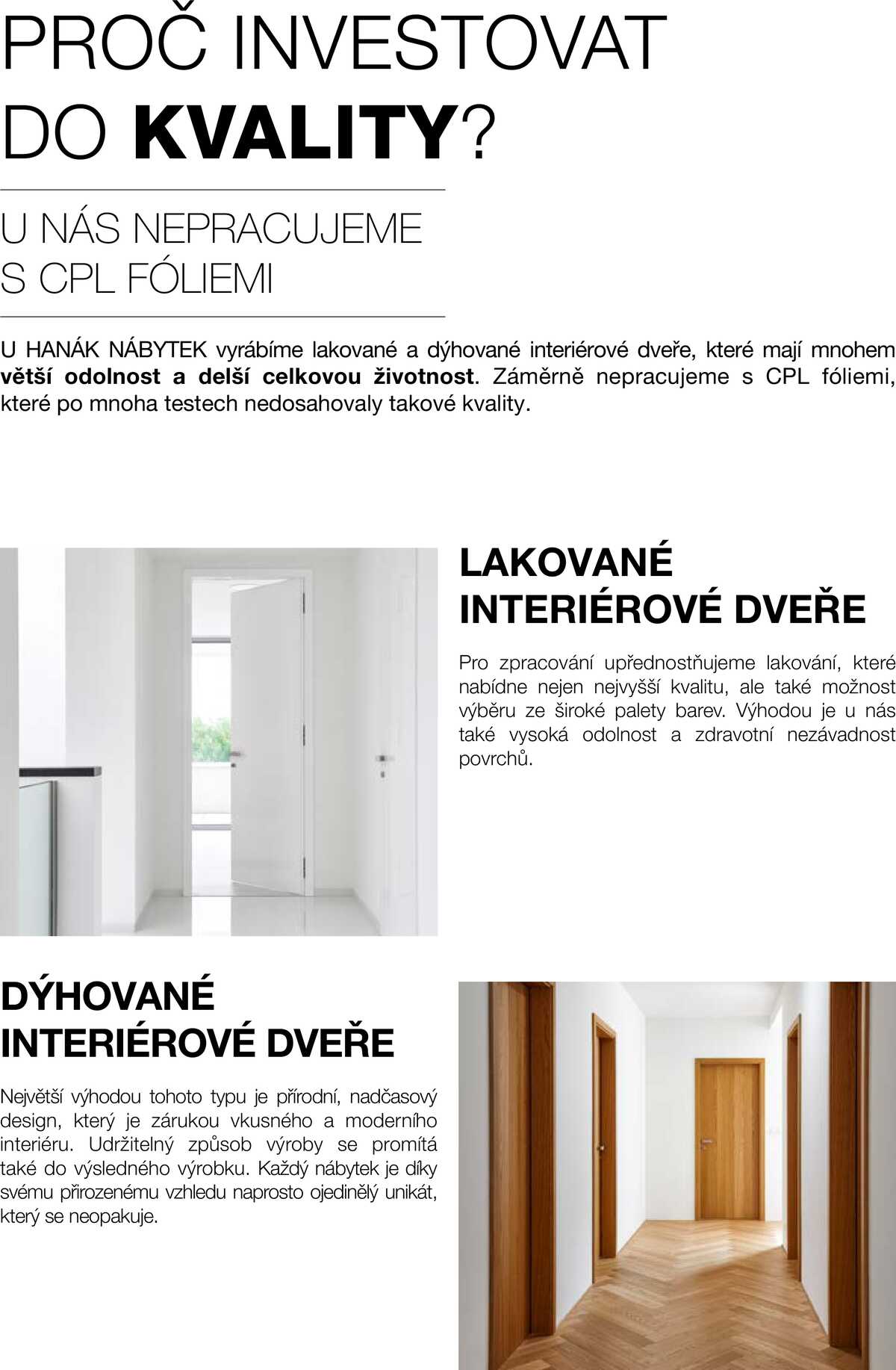 Kuchyně Hanák Interiérové dveře argumenty  strana 46